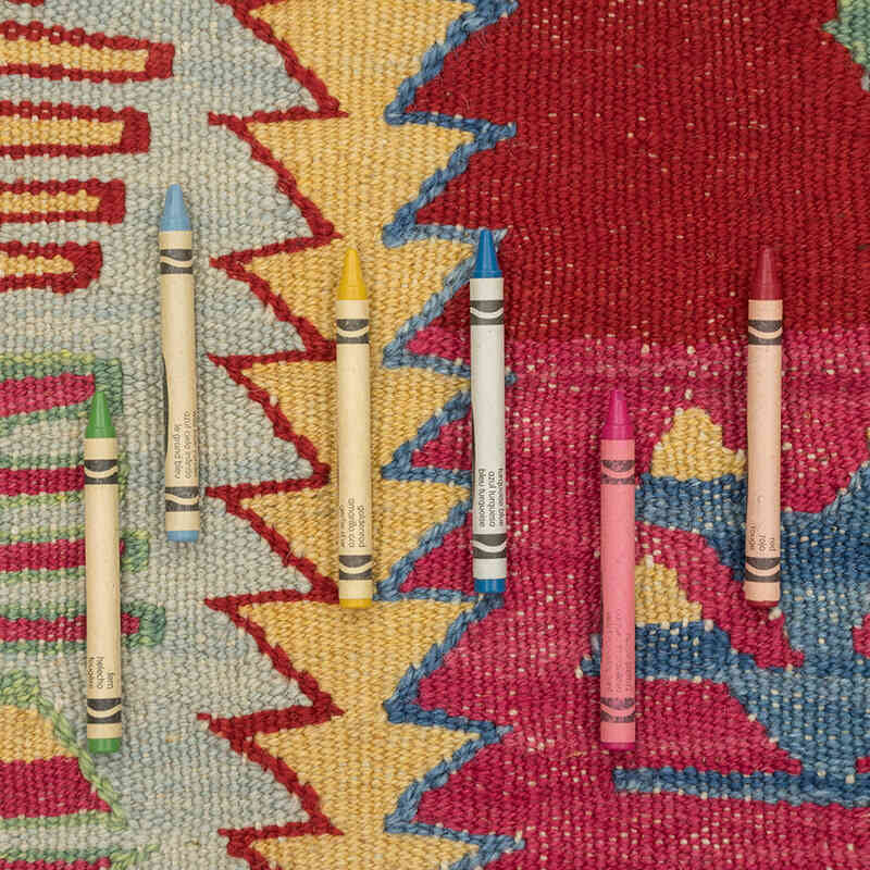 Yeni Kök Boya El Dokuma Kilim - 114 cm x 190 cm - K0081921