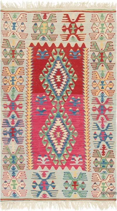 Yeni Kök Boya El Dokuma Kilim - 114 cm x 190 cm