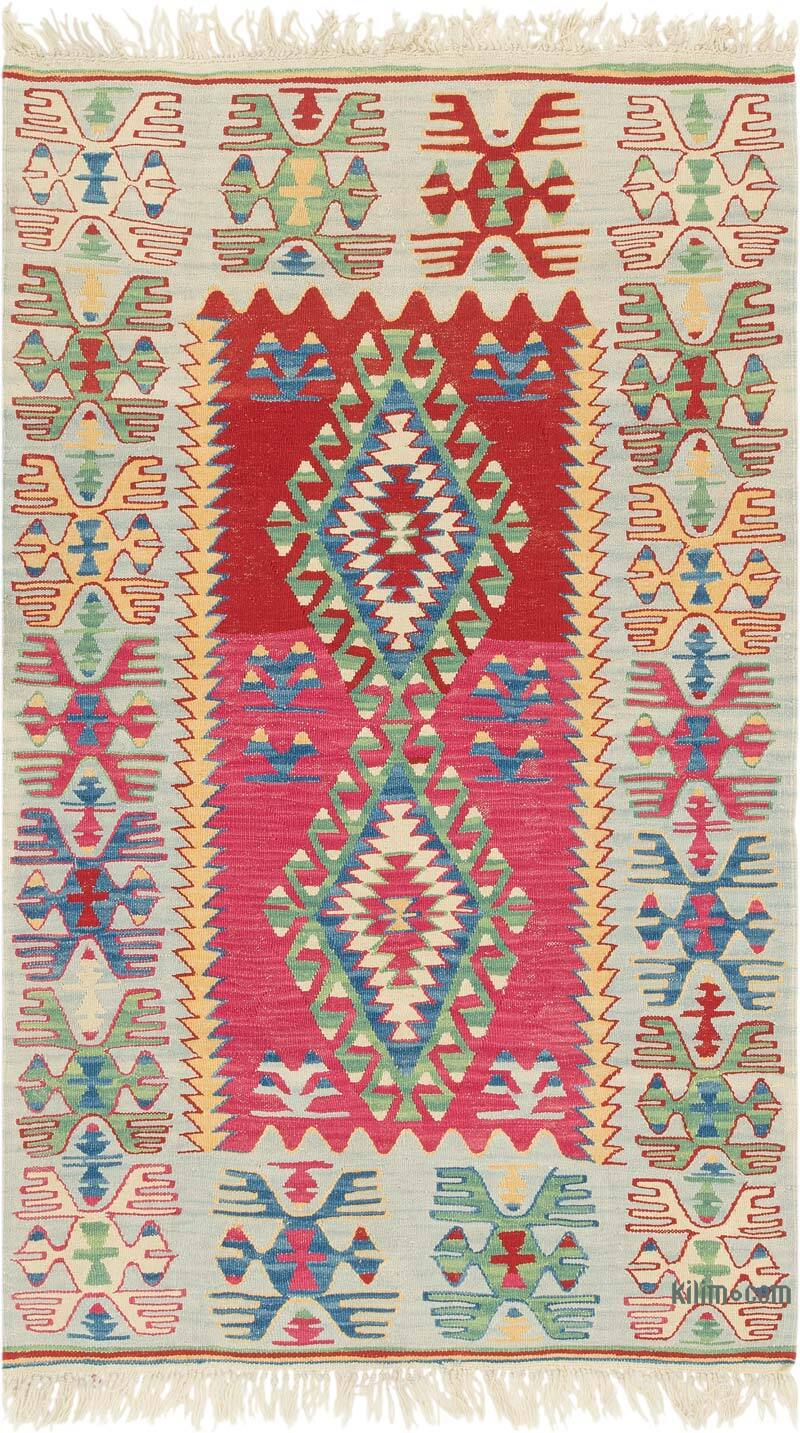 Yeni Kök Boya El Dokuma Kilim - 114 cm x 190 cm - K0081921