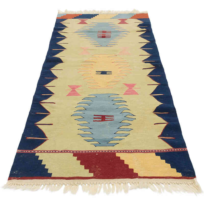 Yeni Kök Boya El Dokuma Kilim - 79 cm x 211 cm - K0081922