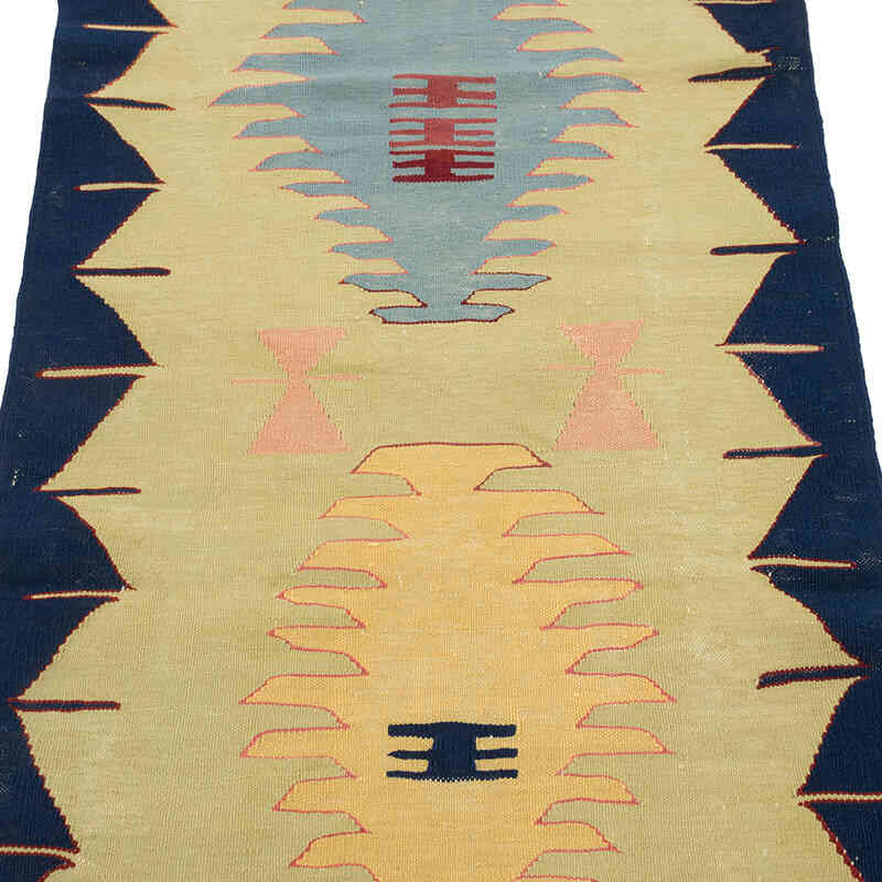 Yeni Kök Boya El Dokuma Kilim - 79 cm x 211 cm - K0081922