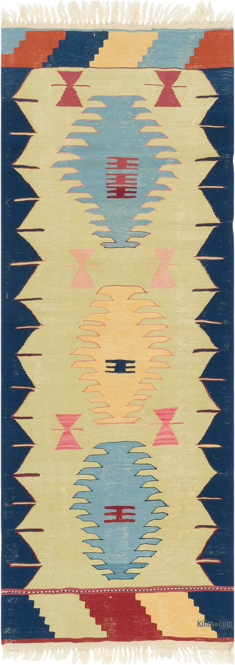 Yeni Kök Boya El Dokuma Kilim - 79 cm x 211 cm - K0081922