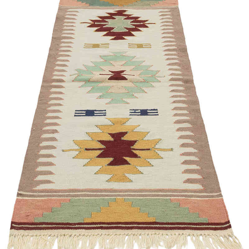 Yeni Kök Boya El Dokuma Kilim - 60 cm x 167 cm - K0081923