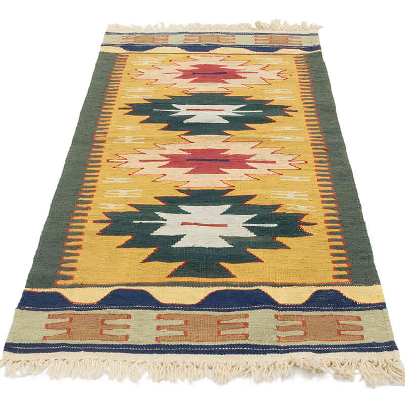 New Handwoven Turkish Kilim Rug - 2' 4" x 5' 7" (28" x 67") - K0081925