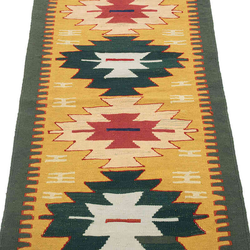 New Handwoven Turkish Kilim Rug - 2' 4" x 5' 7" (28" x 67") - K0081925