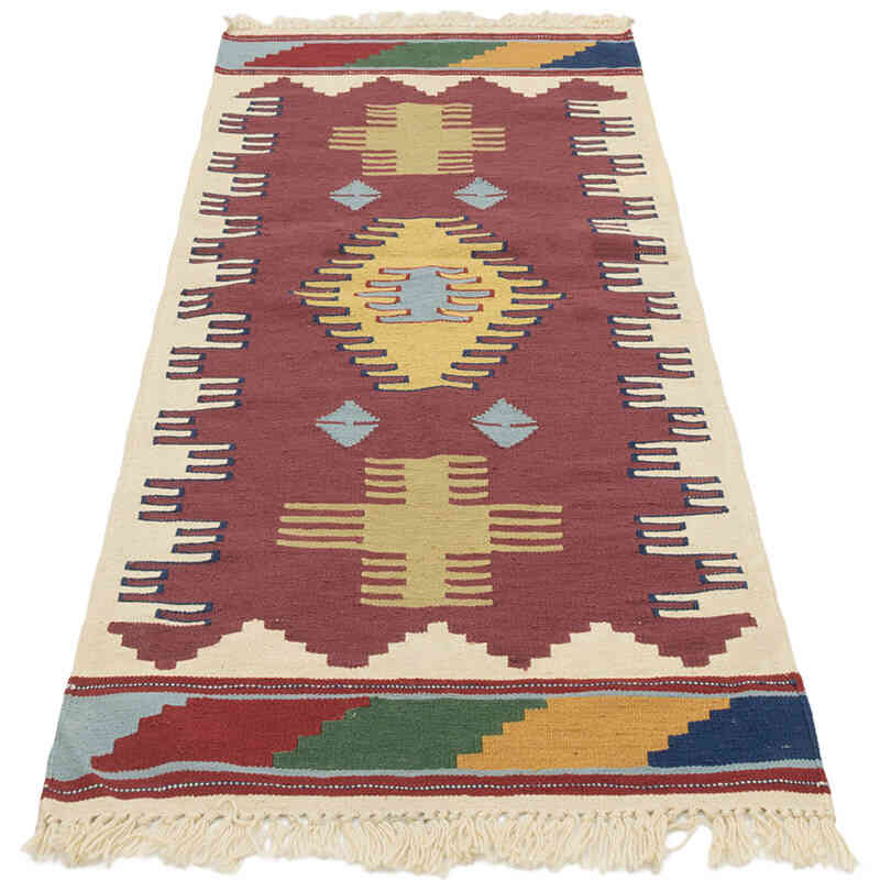 Yeni Kök Boya El Dokuma Kilim - 63 cm x 172 cm - K0081929