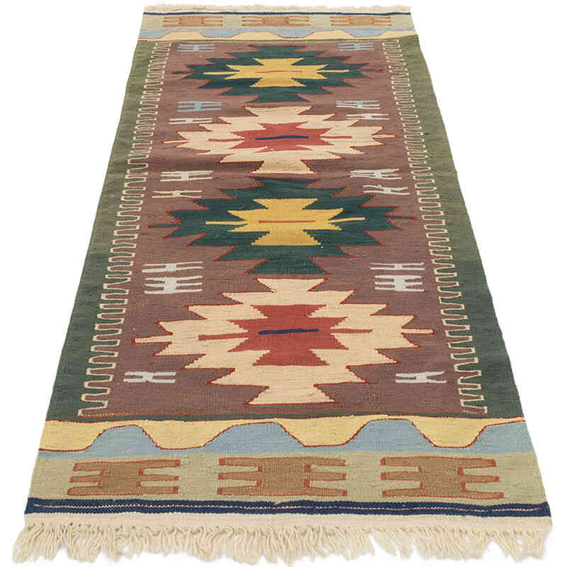 Nueva Alfombra Turca Kilim - 74 cm x 170 cm - K0081937