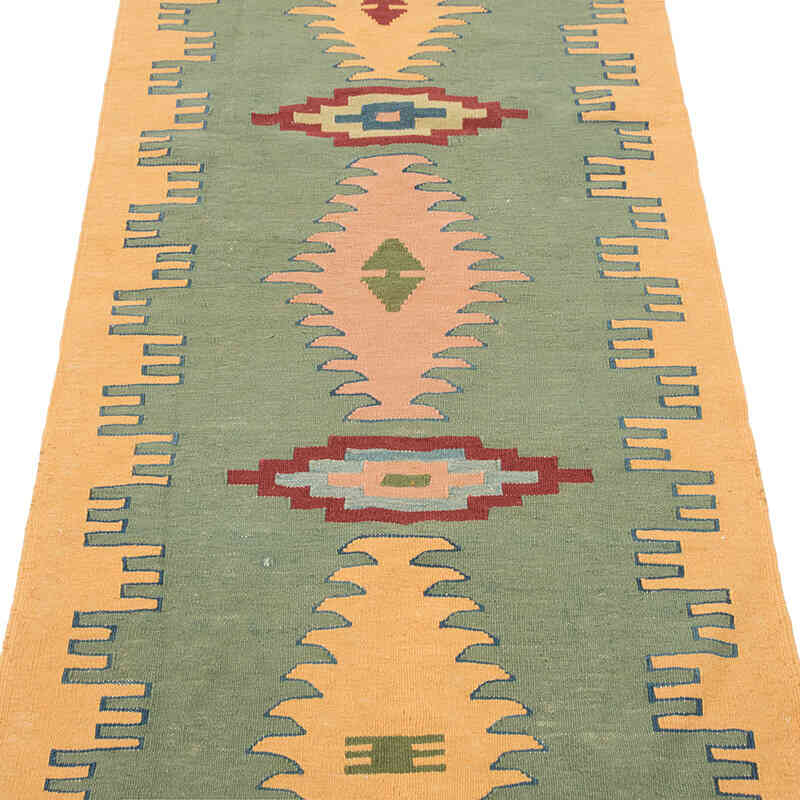 New Handwoven Turkish Kilim Rug - 2' 8" x 8' 8" (32" x 104") - K0081941