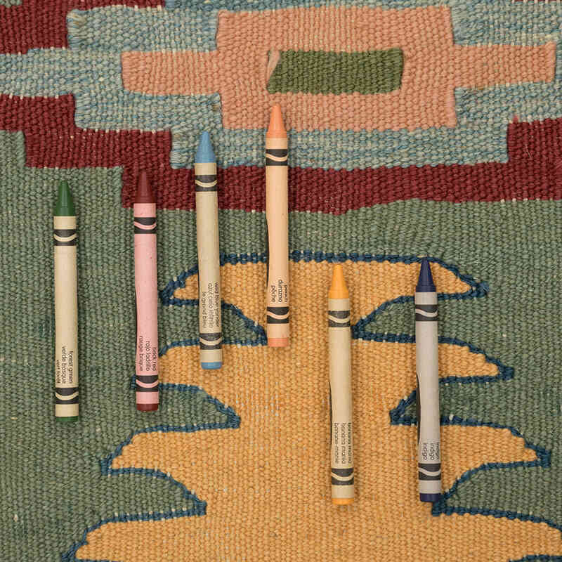 New Handwoven Turkish Kilim Rug - 2' 8" x 8' 8" (32" x 104") - K0081941