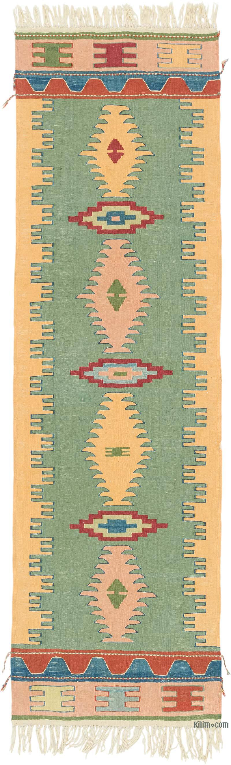 New Handwoven Turkish Kilim Rug - 2' 8" x 8' 8" (32" x 104") - K0081941