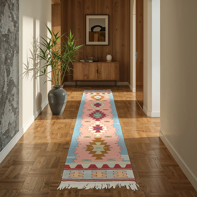 Yeni Kök Boya El Dokuma Kilim - 82 cm x 262 cm - K0081942