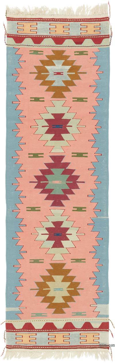 Yeni Kök Boya El Dokuma Kilim - 82 cm x 262 cm