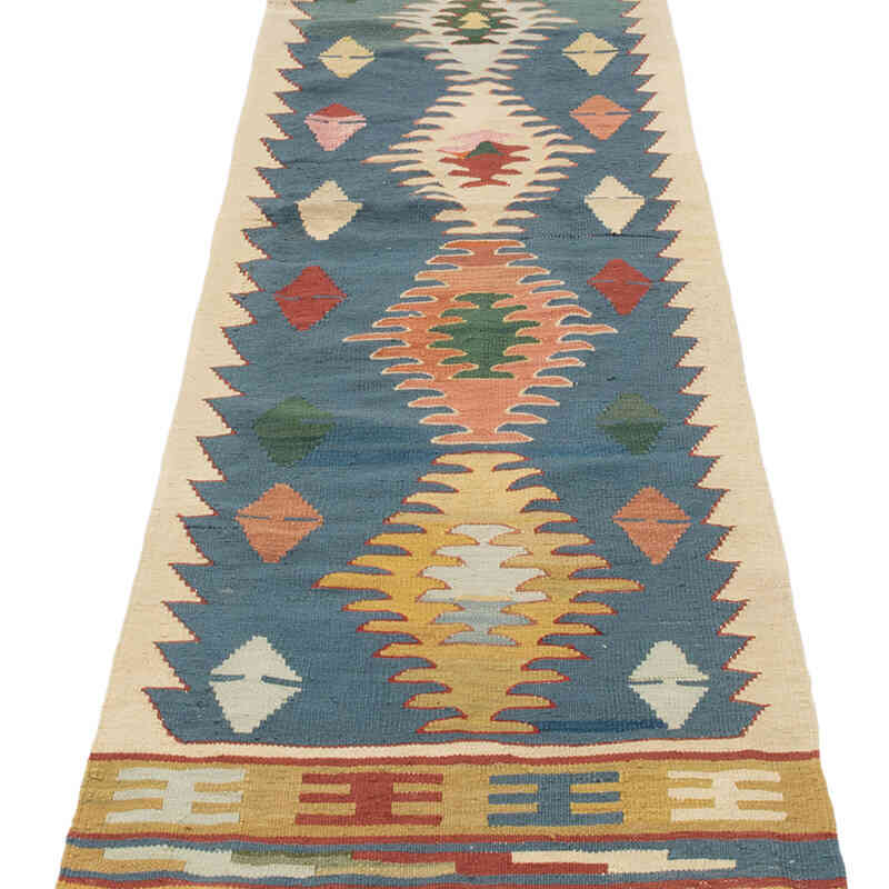 New Handwoven Turkish Kilim Rug - 2'  x 6' 7" (24" x 79") - K0081944