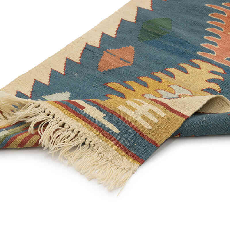 New Handwoven Turkish Kilim Rug - 2'  x 6' 7" (24" x 79") - K0081944