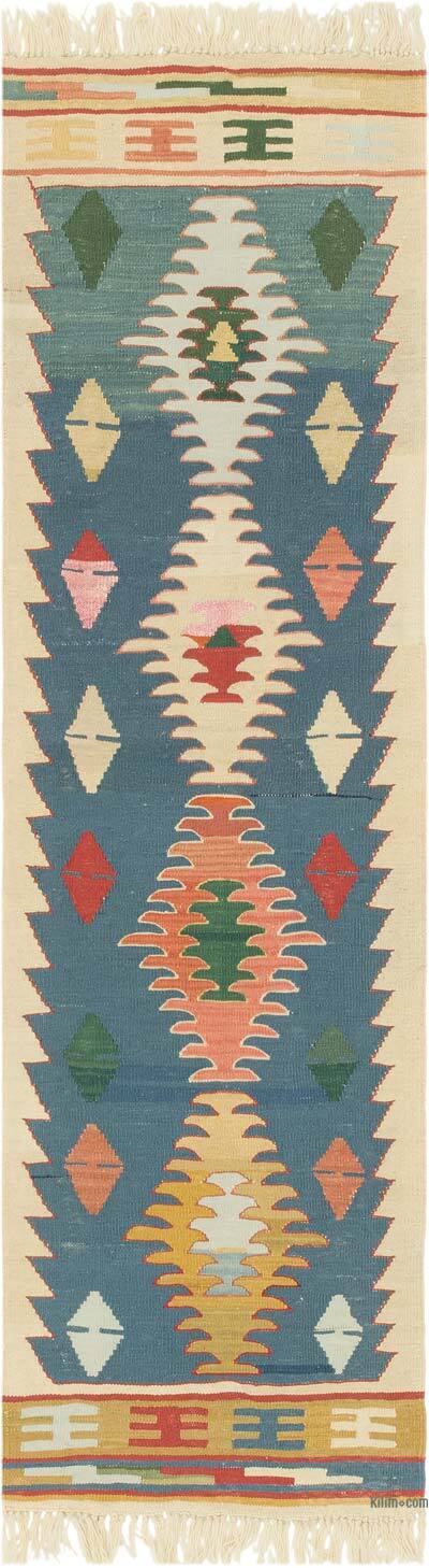 Yeni Kök Boya El Dokuma Kilim - 60 cm x 201 cm