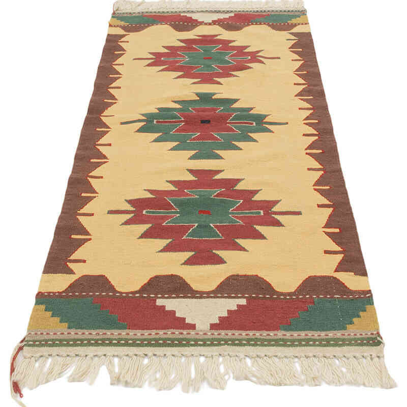 Yeni Kök Boya El Dokuma Kilim - 63 cm x 170 cm - K0081951