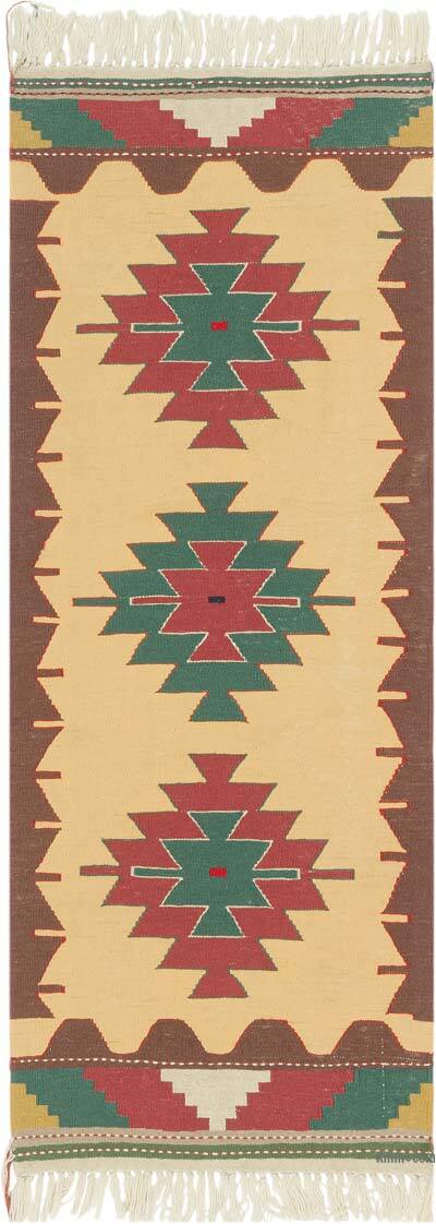 Yeni Kök Boya El Dokuma Kilim - 63 cm x 170 cm