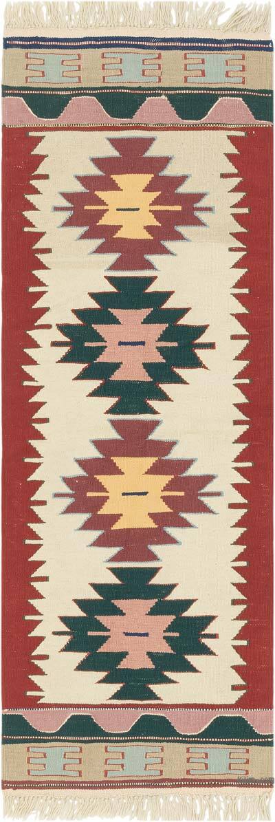 Yeni Kök Boya El Dokuma Kilim - 64 cm x 182 cm