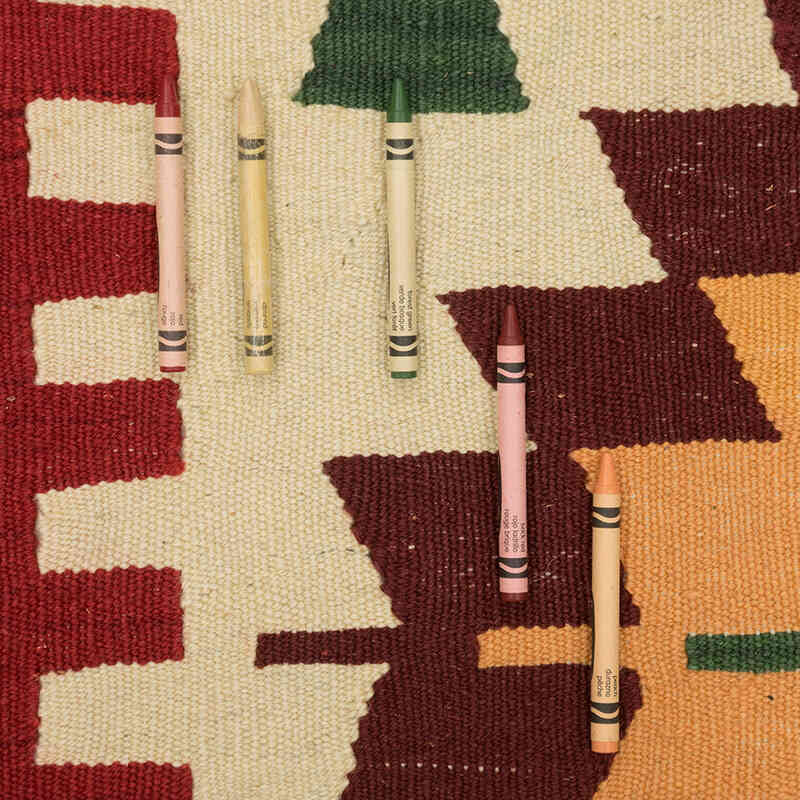 New Handwoven Turkish Kilim Rug - 2' 7" x 8' 2" (31" x 98") - K0081953