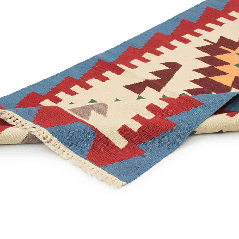New Handwoven Turkish Kilim Rug - 2' 7" x 8' 2" (31" x 98") - K0081953