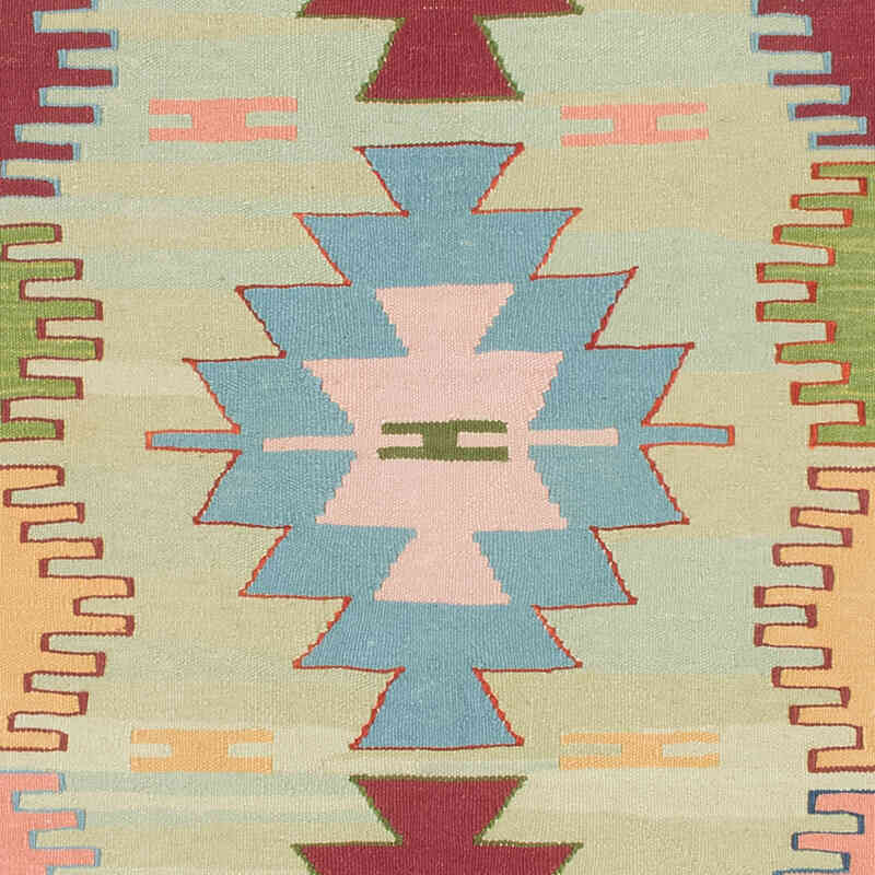 New Handwoven Turkish Kilim Rug - 2' 7" x 9' 3" (31" x 111") - K0081954