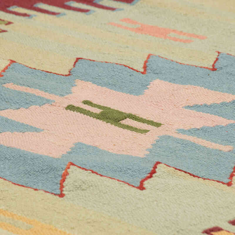 New Handwoven Turkish Kilim Rug - 2' 7" x 9' 3" (31" x 111") - K0081954