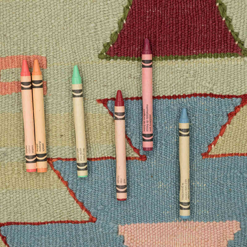 New Handwoven Turkish Kilim Rug - 2' 7" x 9' 3" (31" x 111") - K0081954