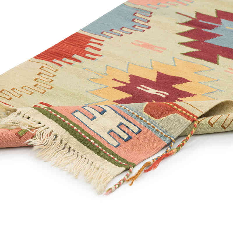 New Handwoven Turkish Kilim Rug - 2' 7" x 9' 3" (31" x 111") - K0081954