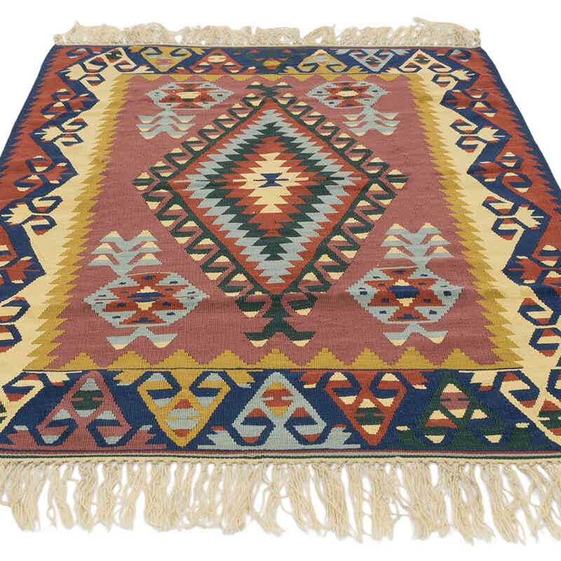 Yeni Kök Boya El Dokuma Kilim - 124 cm x 173 cm - K0081957