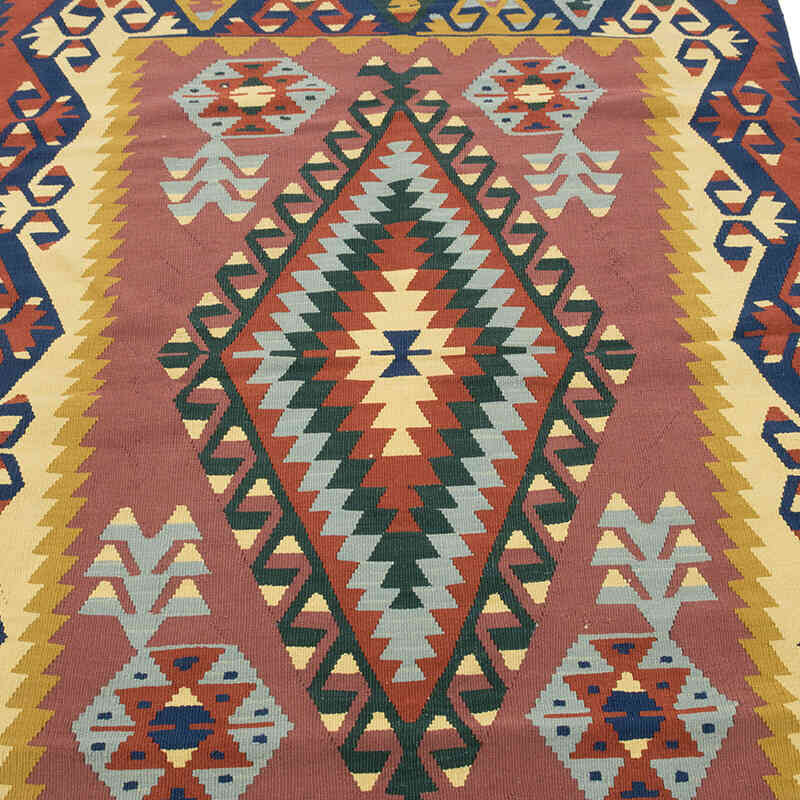 Yeni Kök Boya El Dokuma Kilim - 124 cm x 173 cm - K0081957