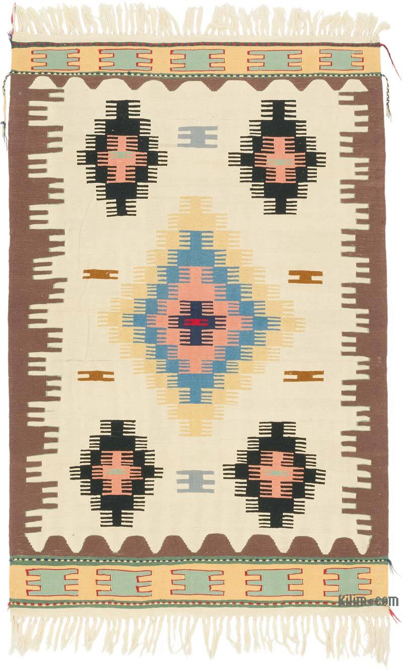 New Handwoven Turkish Kilim Rug - 3' 11" x 6' 1" (47" x 73") - K0081959