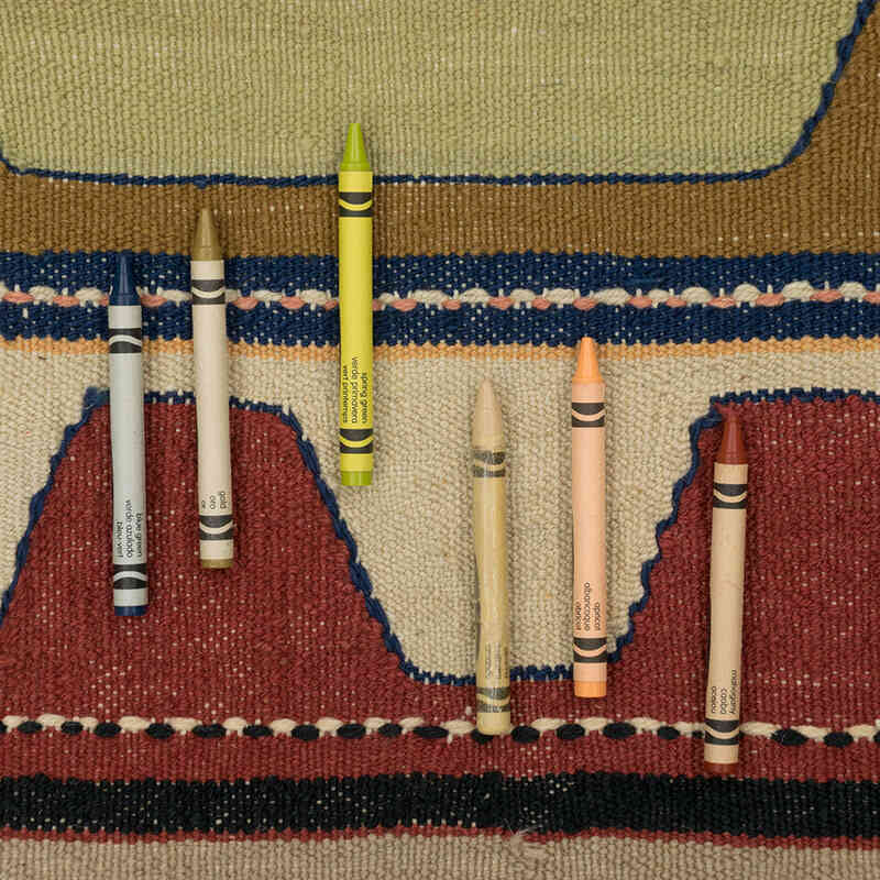 New Handwoven Turkish Kilim Rug - 3' 11" x 5' 7" (47" x 67") - K0081963