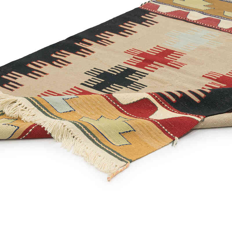 New Handwoven Turkish Kilim Rug - 3' 11" x 5' 7" (47" x 67") - K0081963