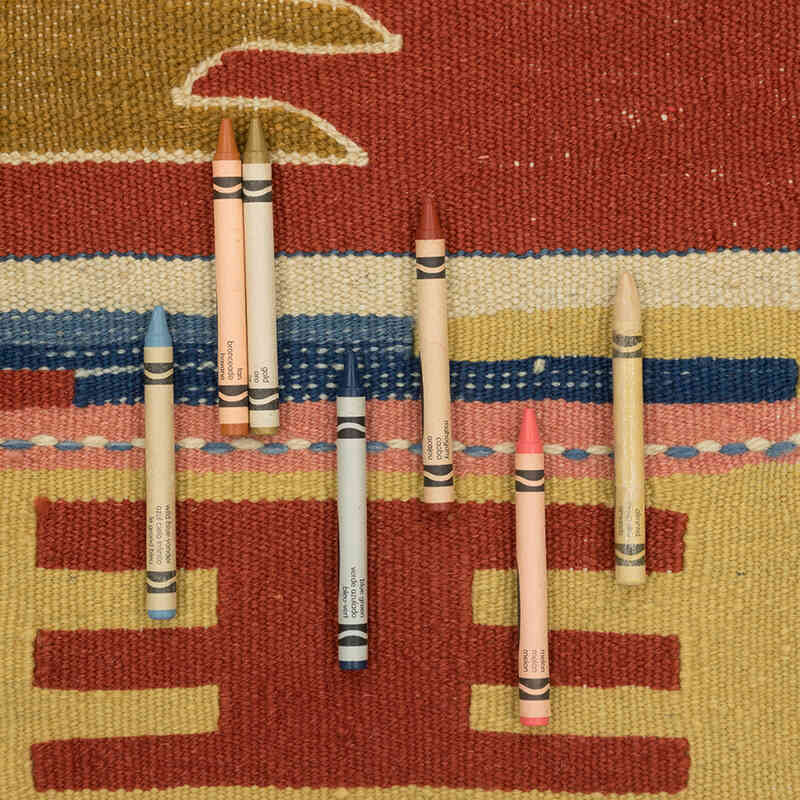 New Handwoven Turkish Kilim Rug - 4'  x 5' 11" (48" x 71") - K0081965