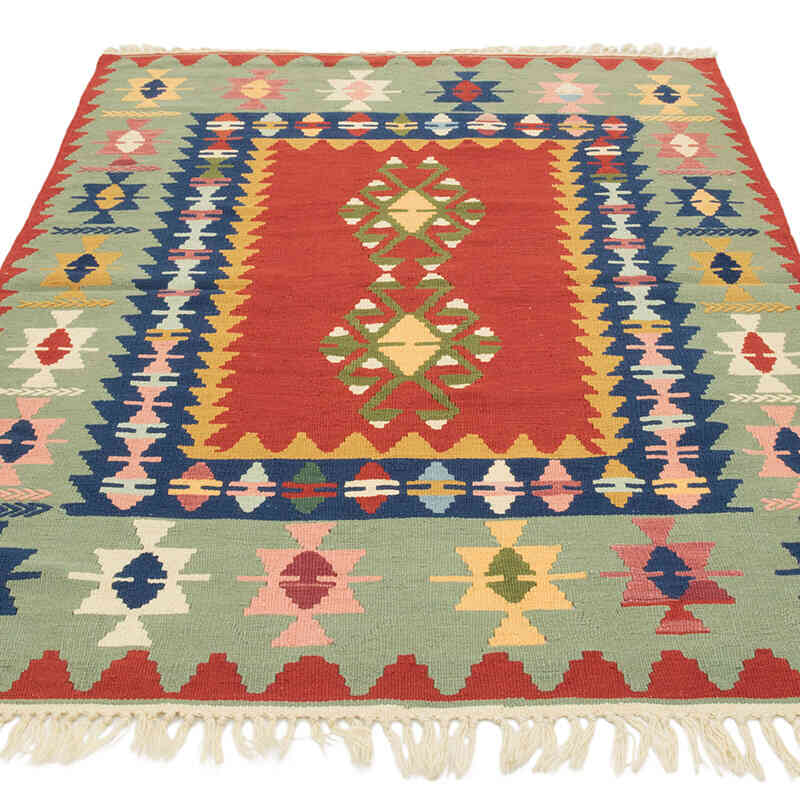 Yeni Kök Boya El Dokuma Kilim - 119 cm x 171 cm - K0081967