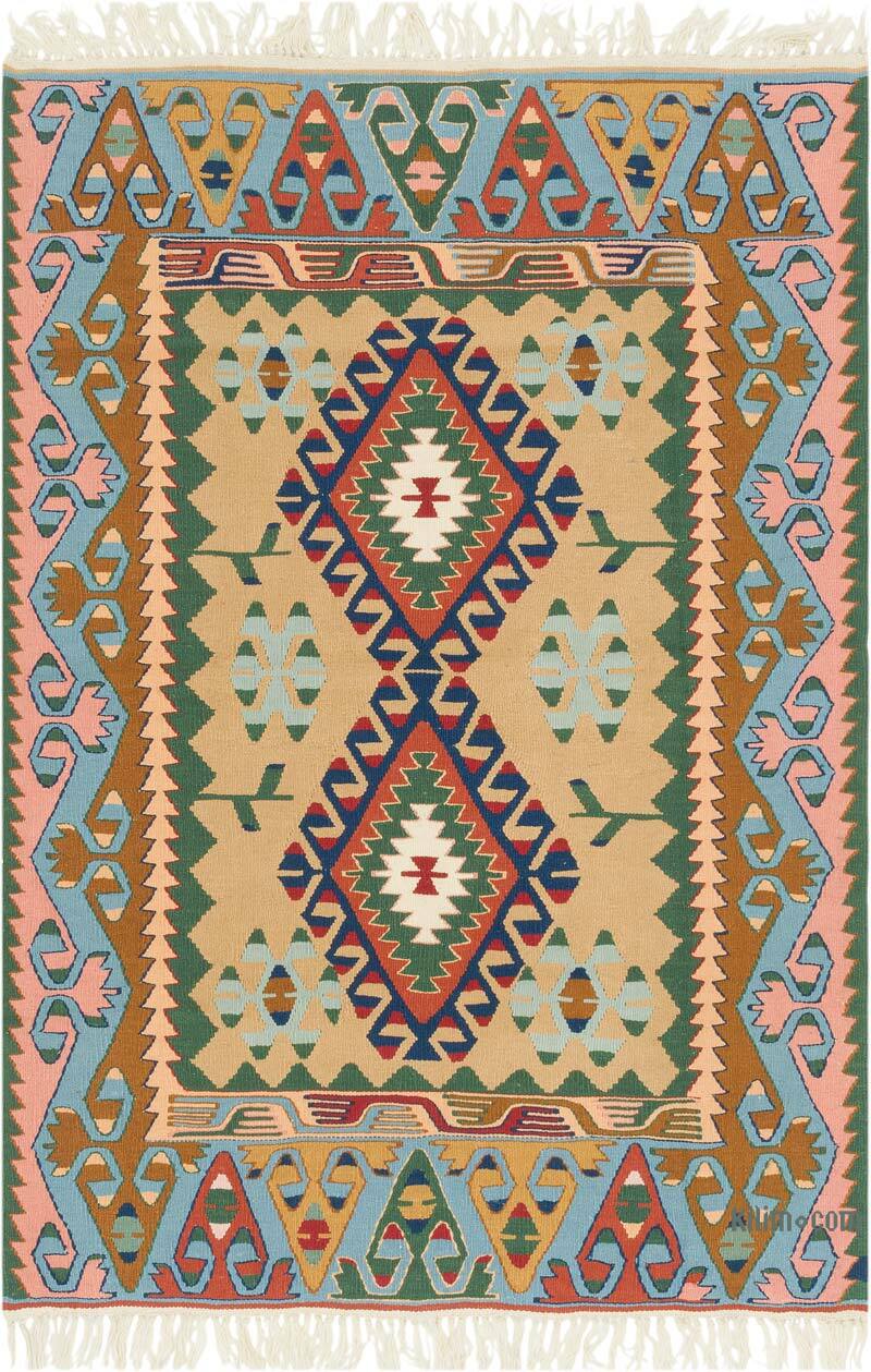 Nueva Alfombra Turca Kilim - 121 cm x 174 cm - K0081968