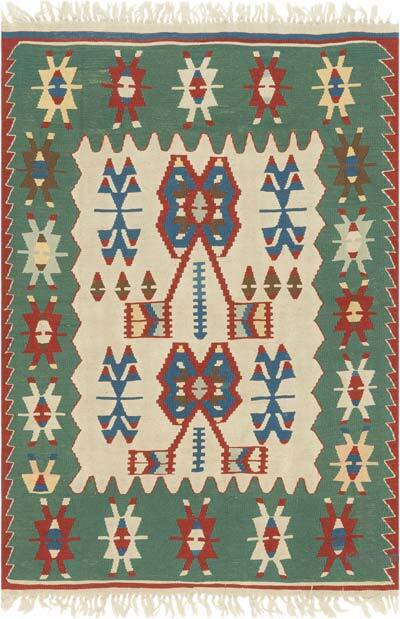 Yeni Kök Boya El Dokuma Kilim - 116 cm x 170 cm