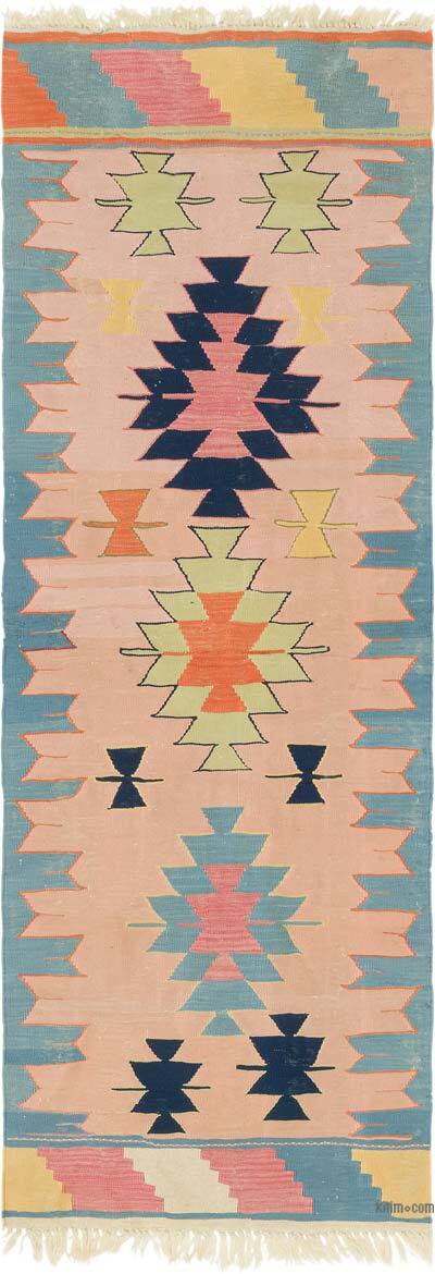 Yeni Kök Boya El Dokuma Kilim - 84 cm x 237 cm