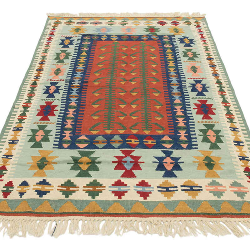 Yeni Kök Boya El Dokuma Kilim - 115 cm x 184 cm - K0081973