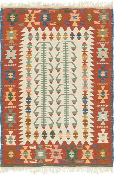 Yeni Kök Boya El Dokuma Kilim - 123 cm x 178 cm