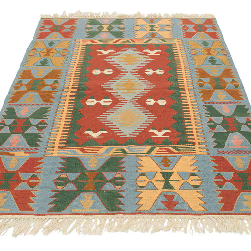 Yeni Kök Boya El Dokuma Kilim - 112 cm x 177 cm - K0081976