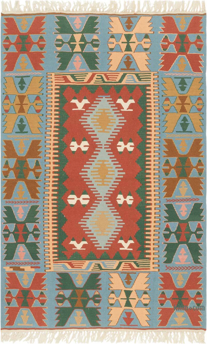 Yeni Kök Boya El Dokuma Kilim - 112 cm x 177 cm - K0081976