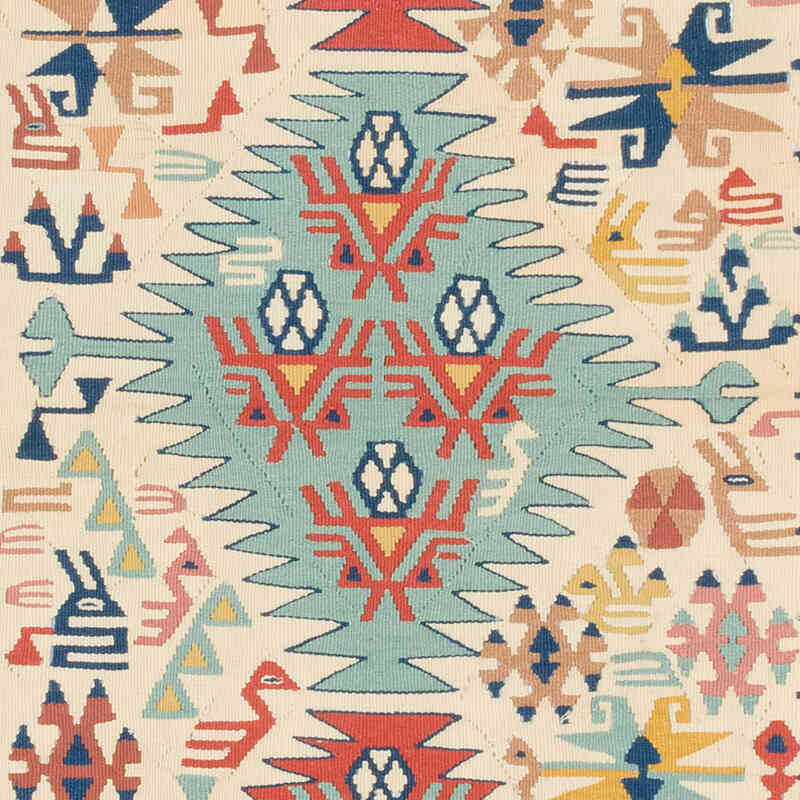 Yeni Kök Boya El Dokuma Kilim - 106 cm x 198 cm - K0081977