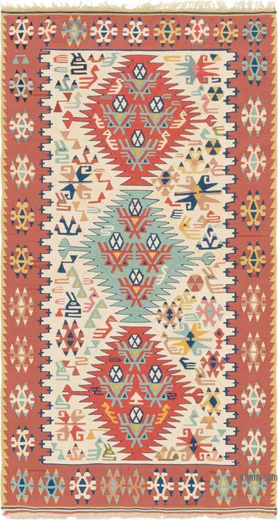 Yeni Kök Boya El Dokuma Kilim - 106 cm x 198 cm