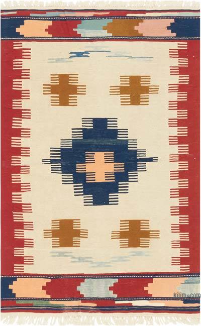 Yeni Kök Boya El Dokuma Kilim - 120 cm x 182 cm