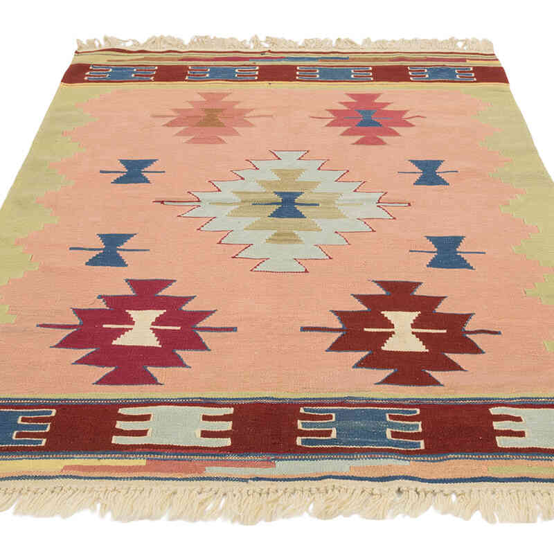 New Handwoven Turkish Kilim Rug - 3' 11" x 5' 8" (47" x 68") - K0081983