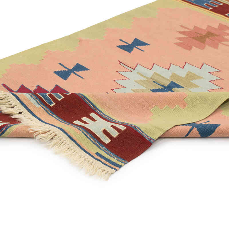New Handwoven Turkish Kilim Rug - 3' 11" x 5' 8" (47" x 68") - K0081983