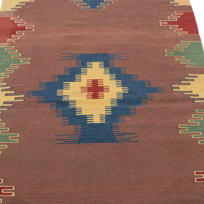 New Handwoven Turkish Kilim Rug - 3' 8" x 5' 10" (44" x 70") - K0081988