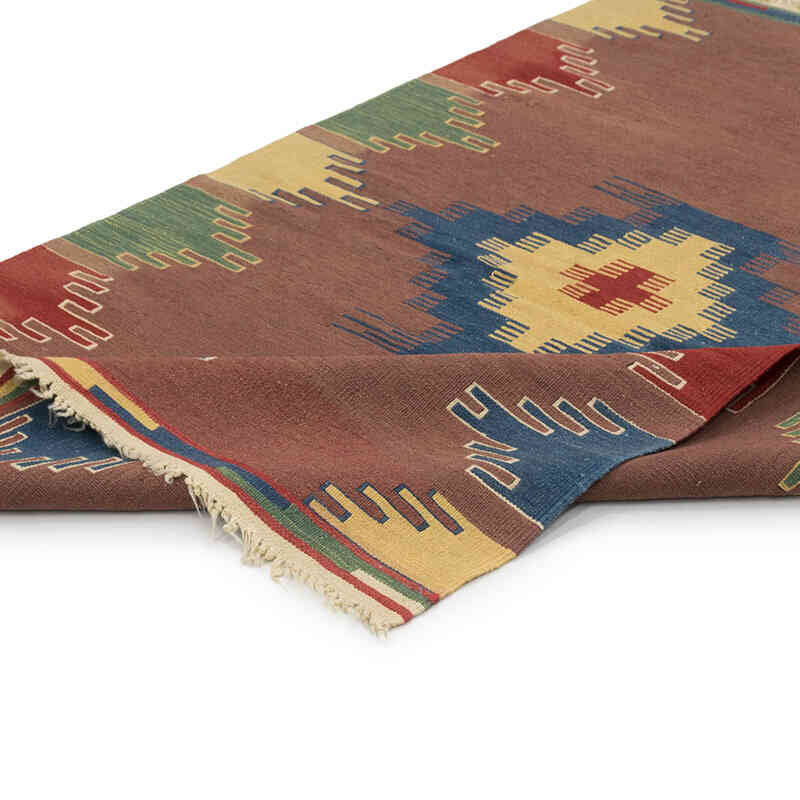New Handwoven Turkish Kilim Rug - 3' 8" x 5' 10" (44" x 70") - K0081988