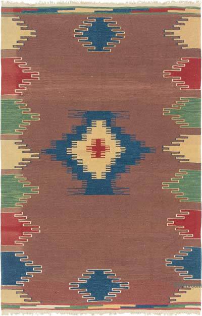 Nueva Alfombra Turca Kilim - 113 cm x 177 cm